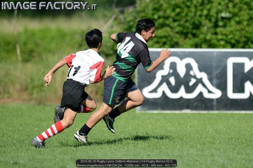 2015-05-16 Rugby Lyons Settimo Milanese U14-Rugby Monza 0212